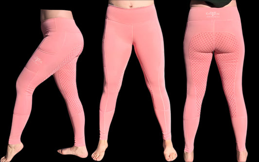 Adult Unlined Riding Tights - Pink