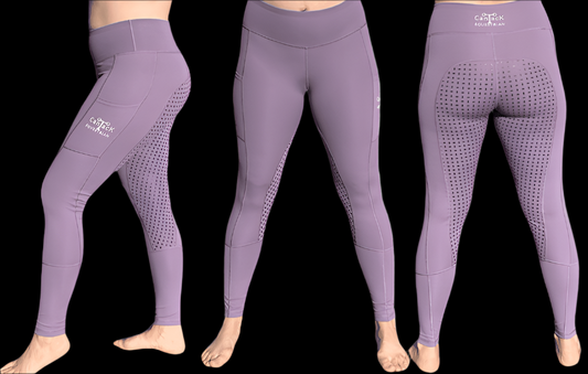 Adult Lined Riding Tights - Lilac