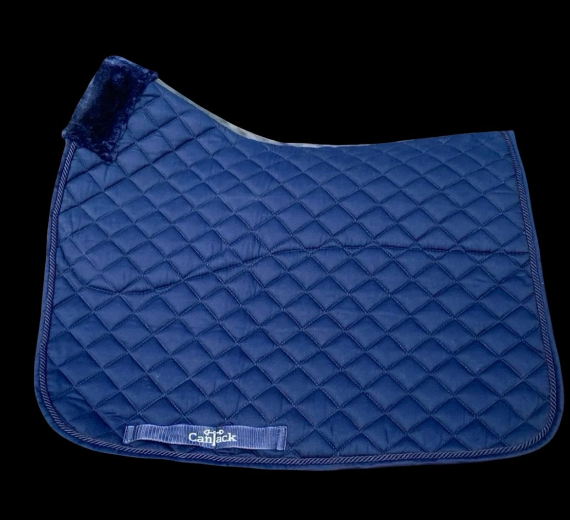 Pro Plus Dressage Pads - Navy Blue, Navy Blue Trim