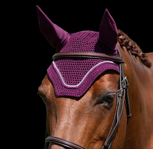 Classic Cut Bonnets - Cob - Plum Base/Plum Straight Edge/1 Burgundy Bling/1 Irridescent Bling/1 Plum Piping