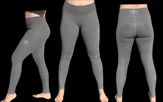 Adult Unlined Riding Tights - Grey