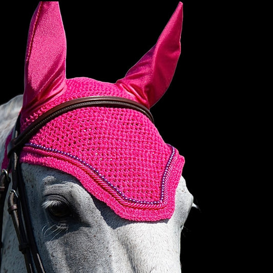 Classic Cut Bonnets - Full - Fuchsia base/Plum Pearls/Fuchsia Piping