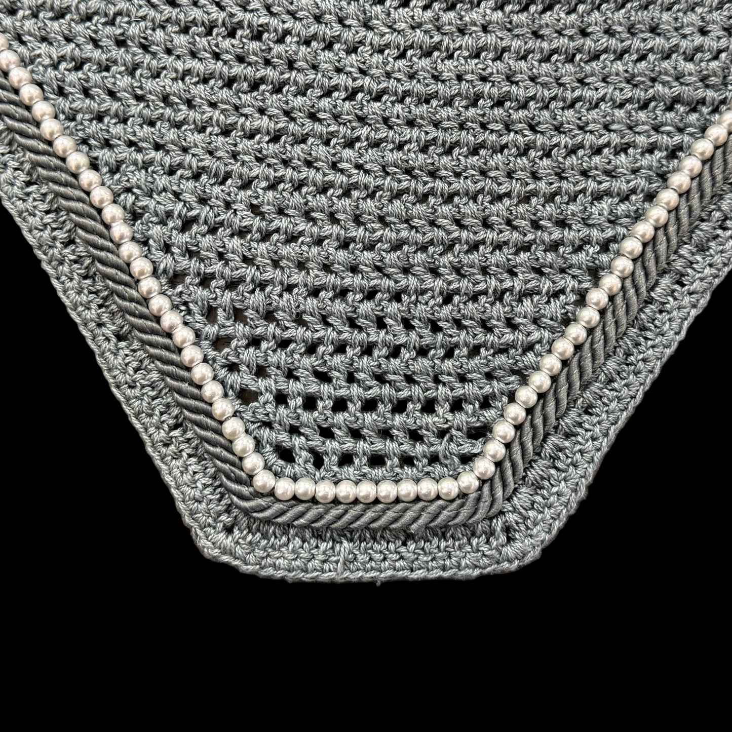Classic Cut Bonnets - Charcoal Base/Straight Edge/With Bling