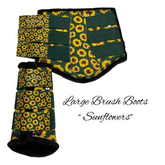 BouqueT Brush Boots - Sunflowers - Large