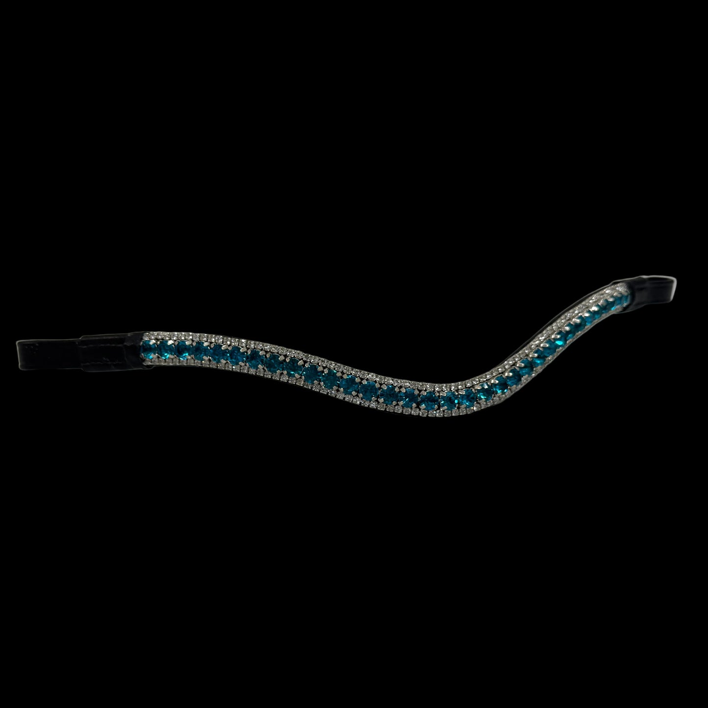 IceT 3 Row Browbands - Teal