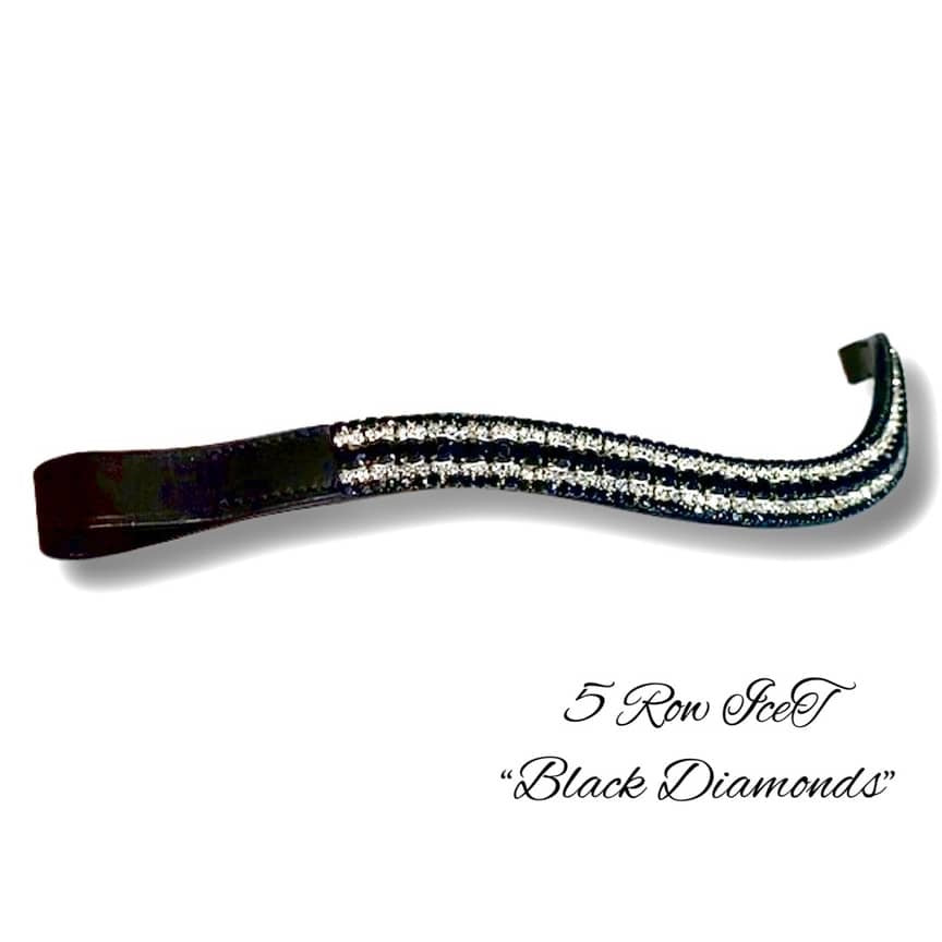 IceT 5 Row Crystal Browbands - X-Full 17" discontinued