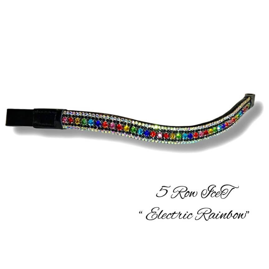 IceT 5 Row Crystal Browbands - X-Full 17" discontinued