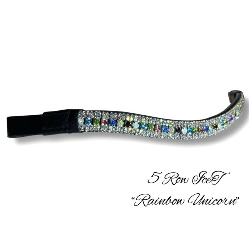 IceT 5 Row Crystal Browbands - X-Full 17" discontinued
