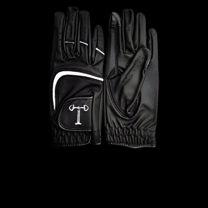 Touch Screen Riding Gloves - Black Base (Size XXSmall)