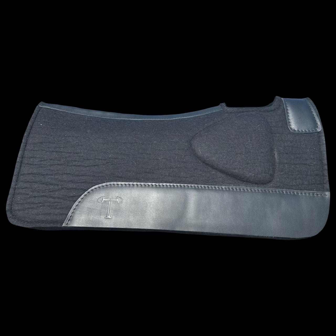 Western Bump Up Pads - Black w/Black Trim