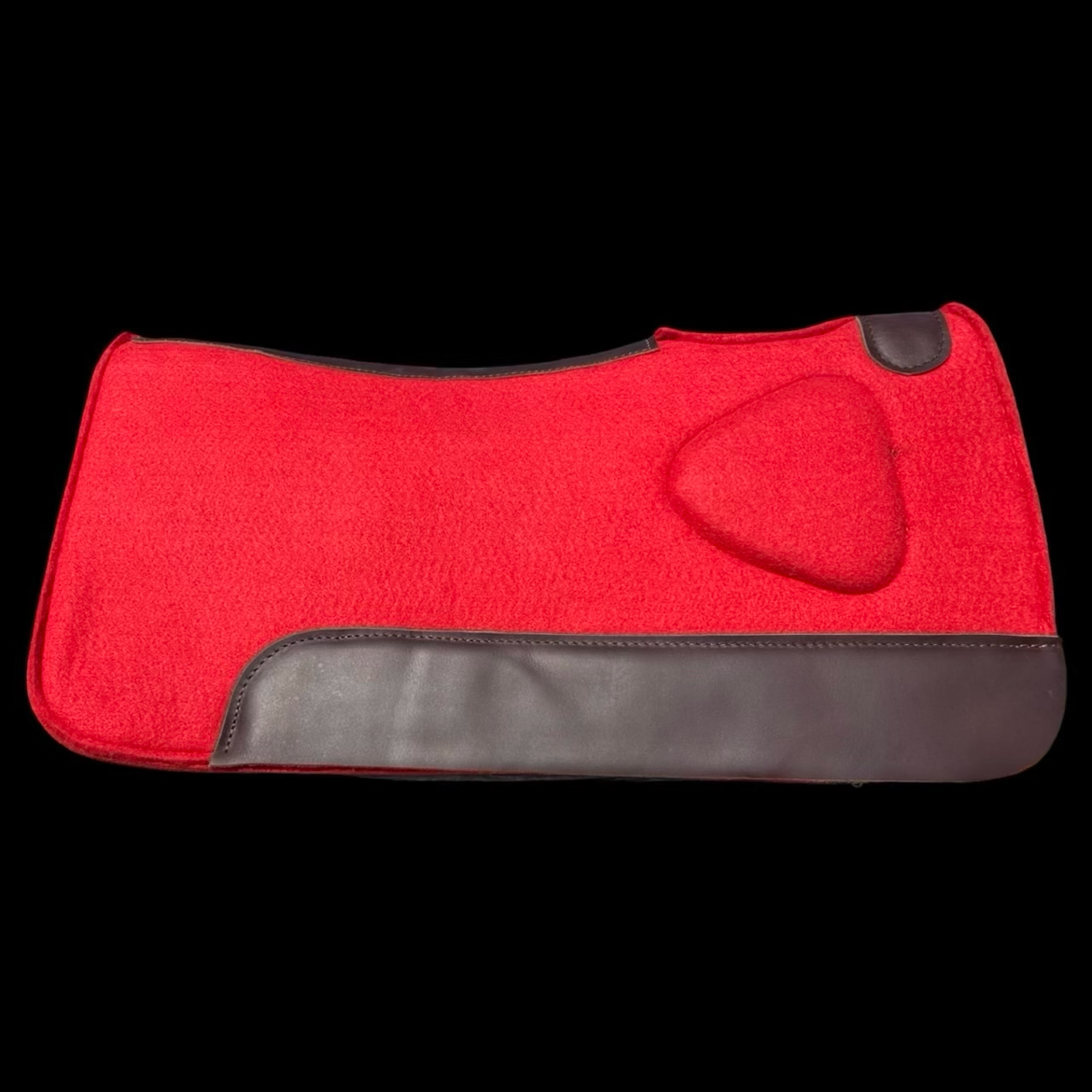 Western Bump Up Pads (Felt)- Red 30" X 30"