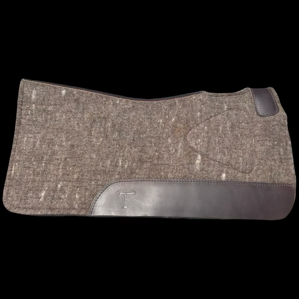 Western Bump Up Pads - Natural Grey