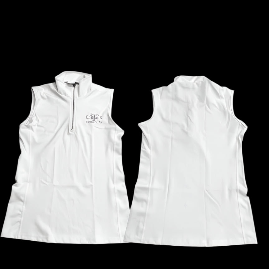Sleeveless Shirts - White