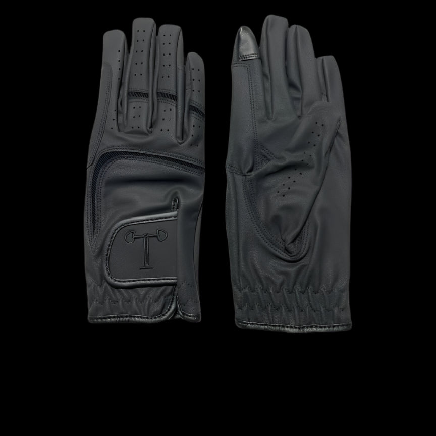 Touch Screen Riding Gloves - Black Base (Size XXSmall)