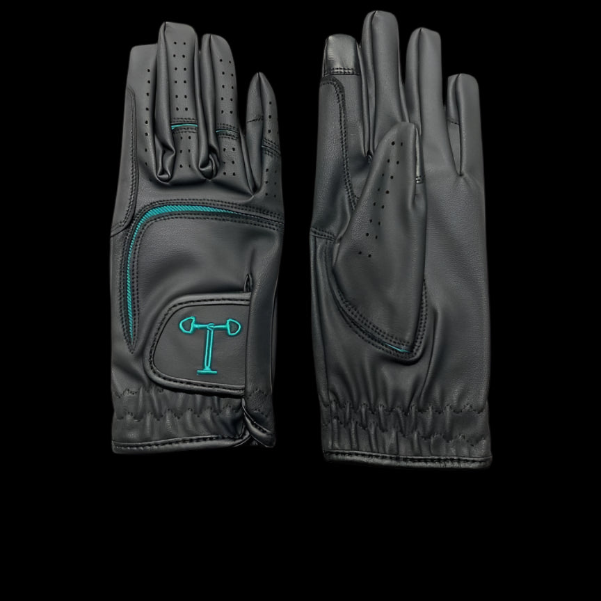 Touch Screen Riding Gloves - Black Base (Size XSmall)