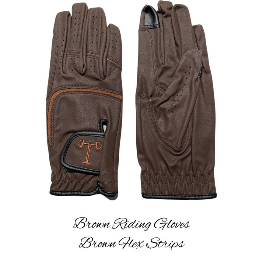 Get a Grip Gloves - Brown Base (Size Medium)