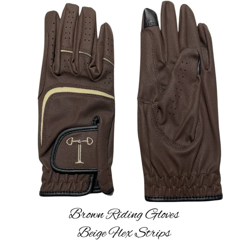 Get a Grip Gloves - Brown Base (Size Medium)