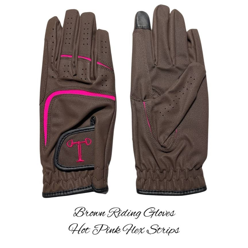 Get a Grip Gloves - Brown Base (Size Medium)