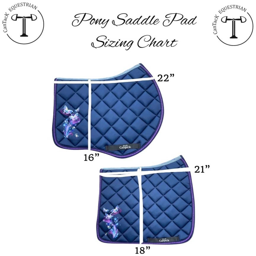 FlighT Pony Dressage Pads - Rainbow Feathers