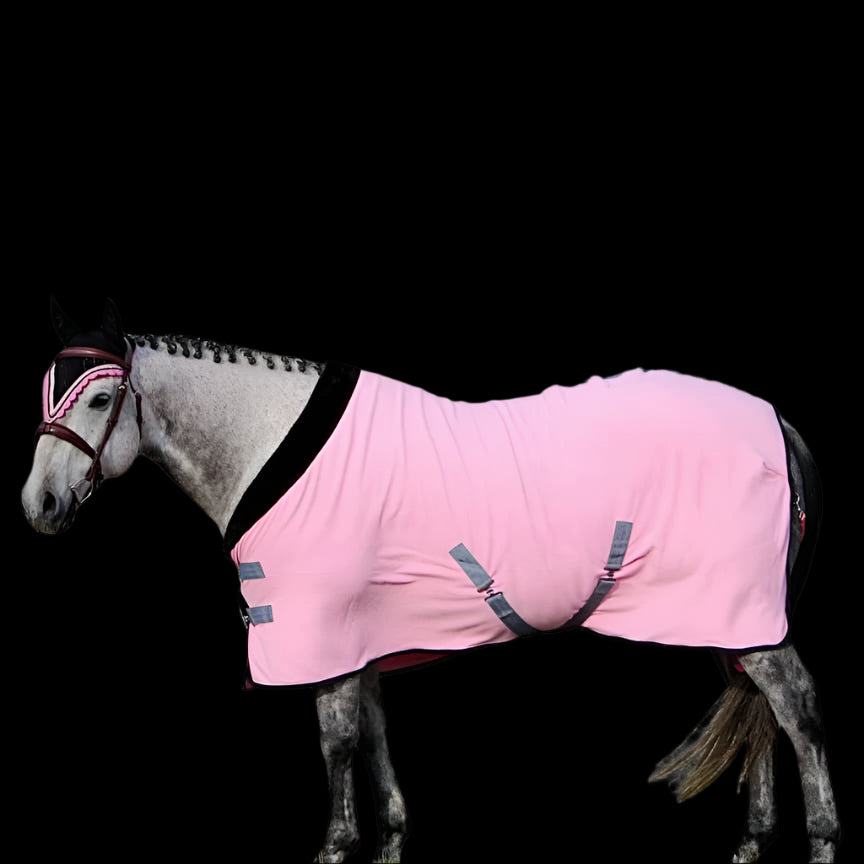 Double Fleece Cooler - (L) Barbie pink with black trim