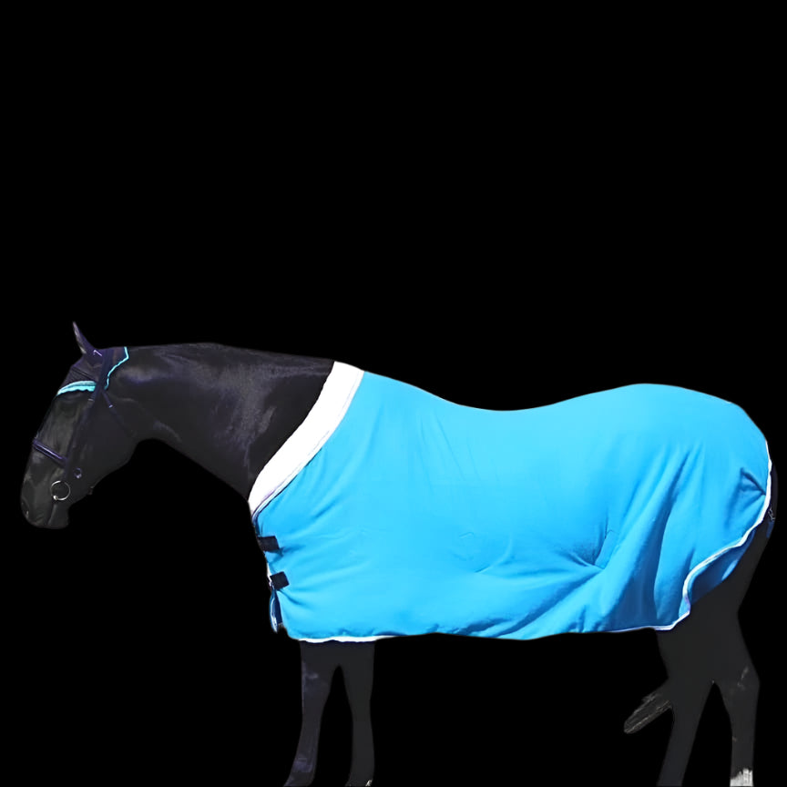 Double Fleece Cooler - (M) Teal with white trim