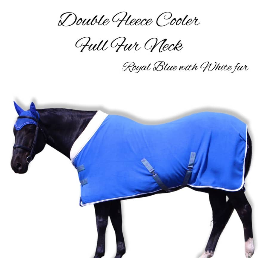 Double Fleece Cooler - (XL) Royal Blue with white trim