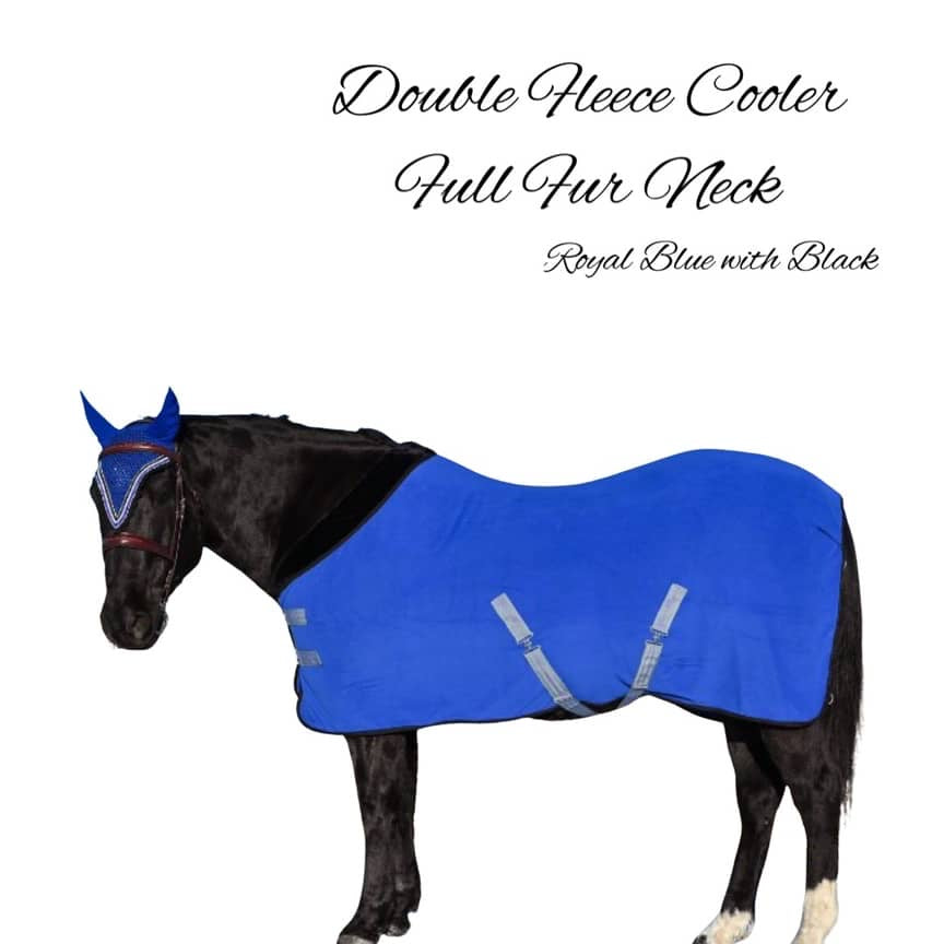Double Fleece Cooler - (L) Royal Blue with Black trim