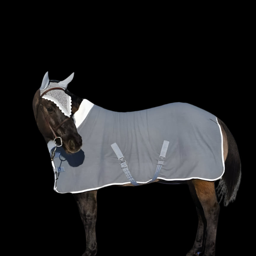 Double Fleece Cooler - (M) Grey with white trim