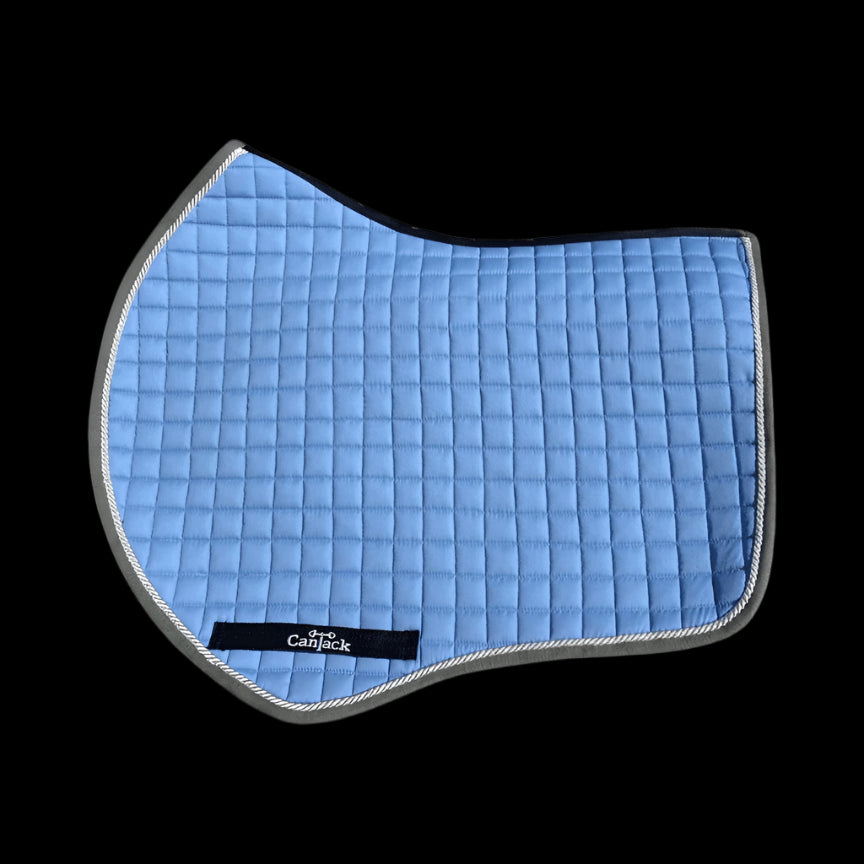 Pro Pads - Baby Blue w/ Dark Grey Trim & White Piping