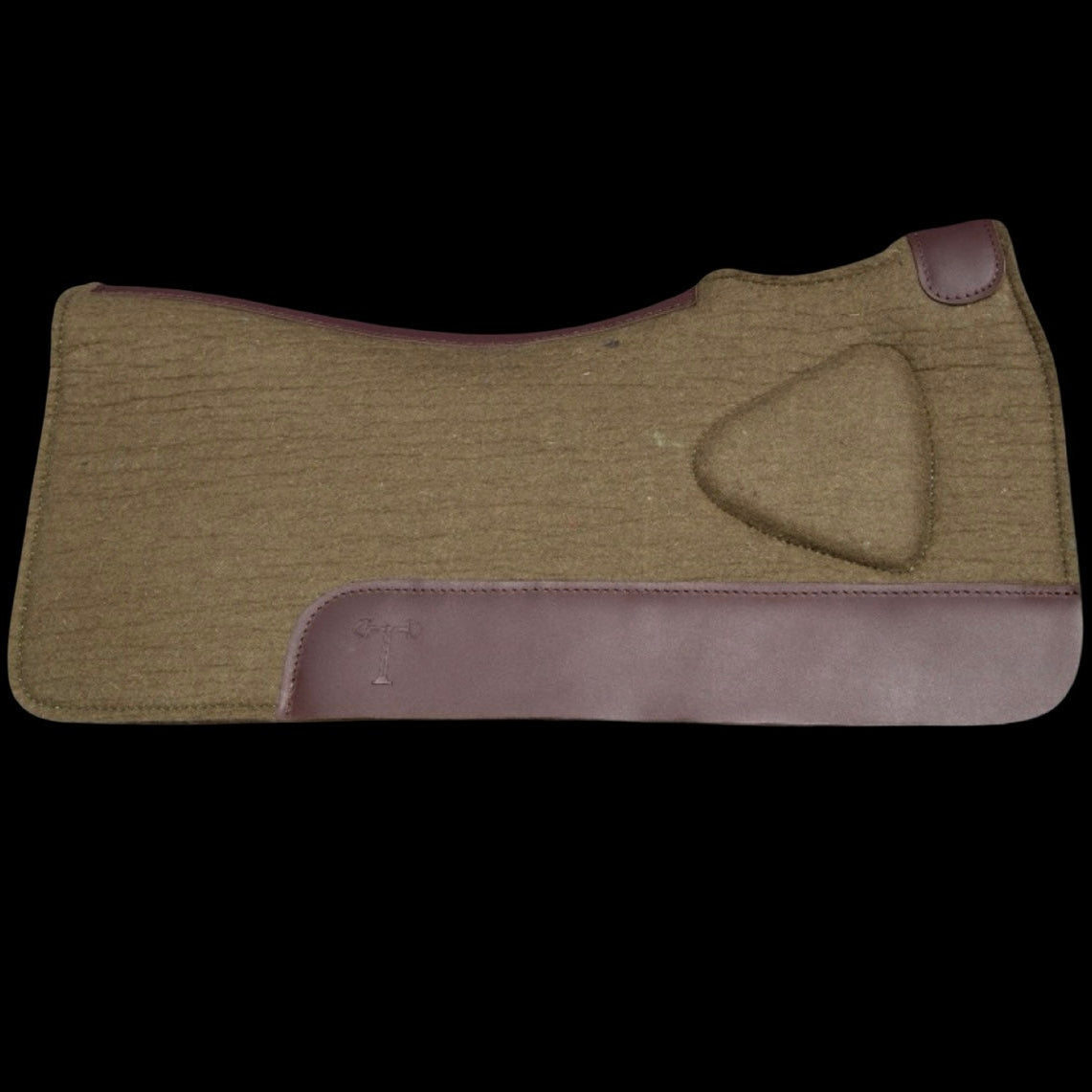 Western Bump Up Pads - Olive