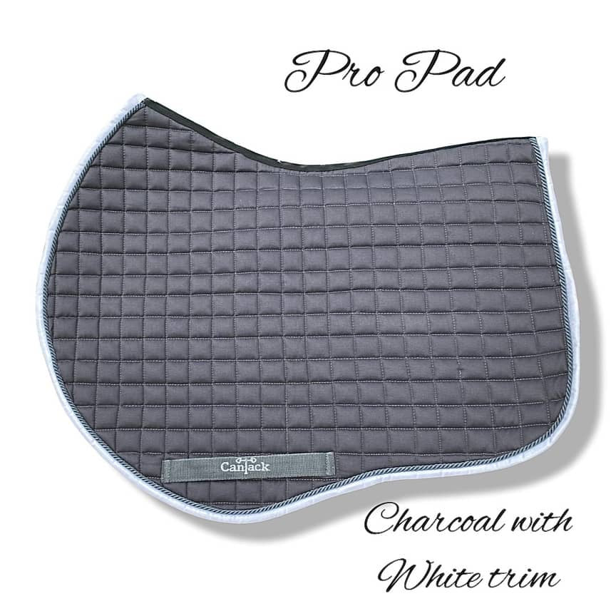 Pro Pads - Charcoal w/ White Trim