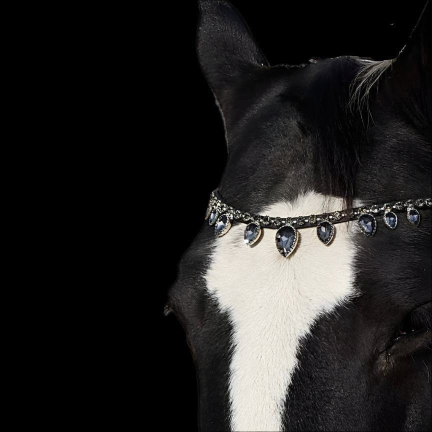 Royal T Browbands - Full 16" Grey