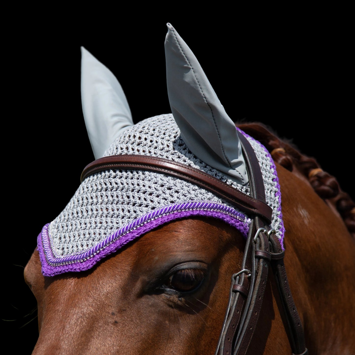Classic Cut Bonnets - Grey Base/Straight Edge/With Bling