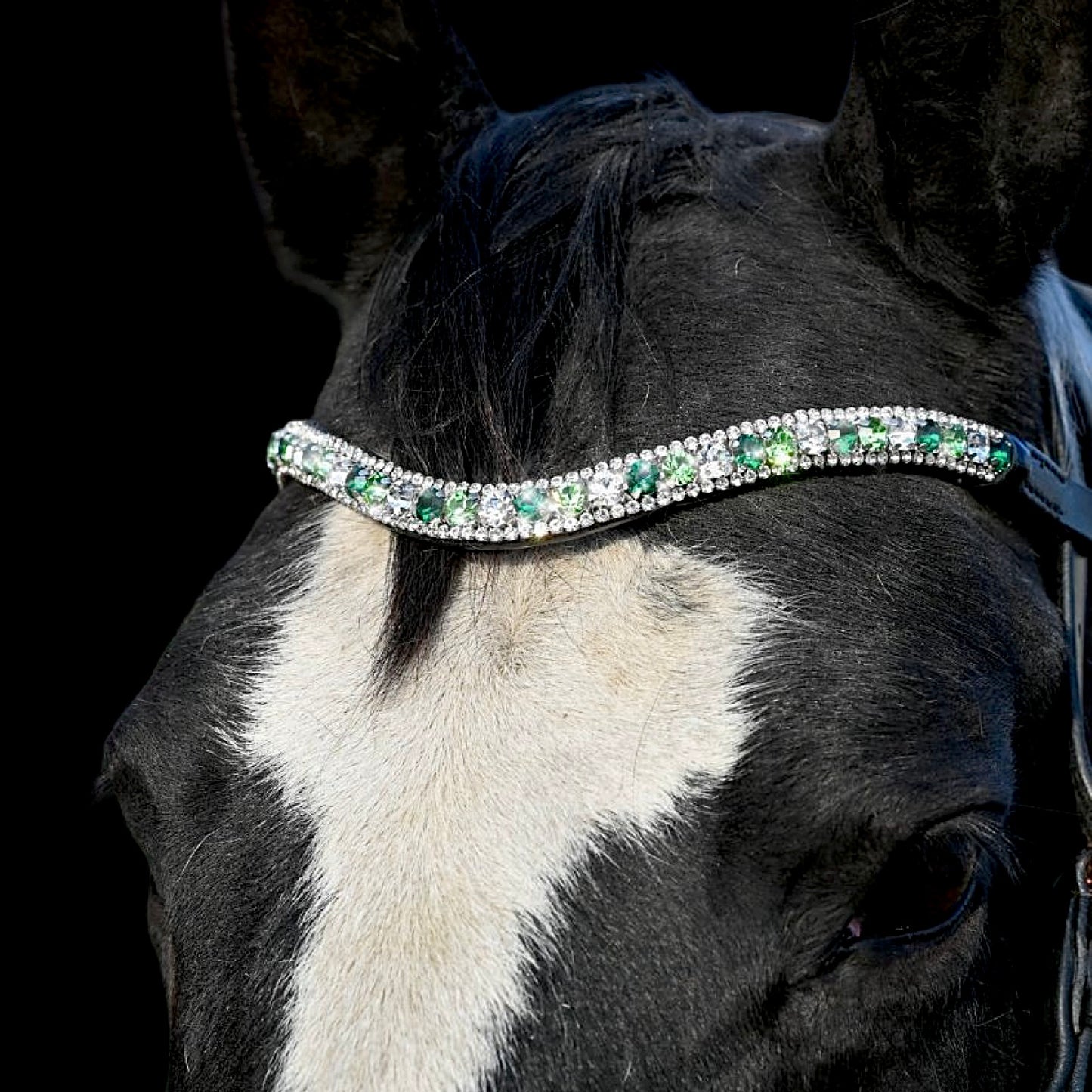 IceT Browbands 3 row - Full 16" / Style -Lucky Leprechaun