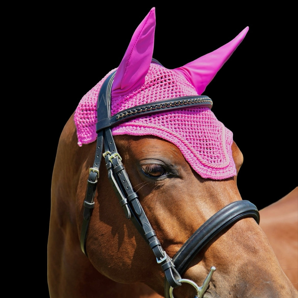 Classic Cut Bonnets - Pink Base/Straight Edge/Single Row Piping