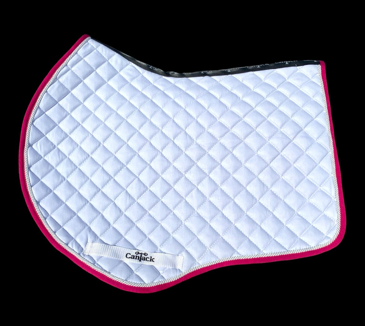 Pro Pads - White Base / Hot Pink Trim