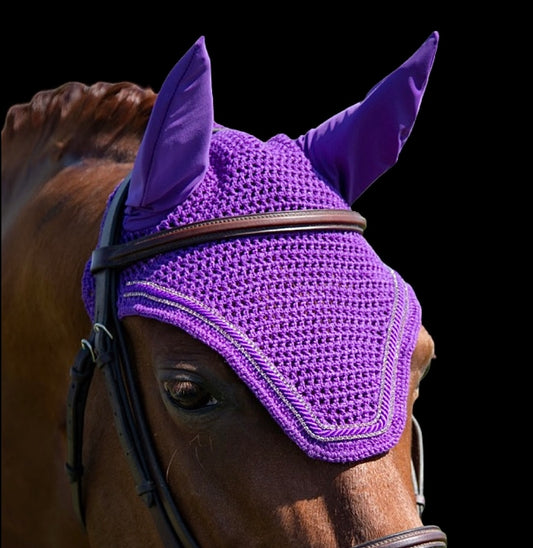 Classic Cut Bonnets - Full - Purple Base/Purple Straight Edge/2 Lilac Bling/Purple Piping