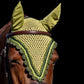 Tiedown Bonnets - Light Olive Base/Scalloped Edge/With Bling