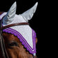 Tiedown Bonnets - White Base/Scalloped Edge/With Bling