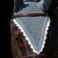 Tiedown Bonnets - Grey Base/Scalloped Edge/With Bling