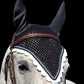 Tiedown Bonnets - Black Base/Scalloped Edge/With Bling
