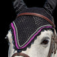 Tiedown Bonnets - Black Base/Scalloped Edge/With Bling