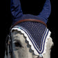 Tiedown Bonnets - Navy Base/Scalloped Edge/With Bling