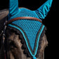 Tiedown Bonnets - Midnight Teal Base/Scalloped Edge/With Bling