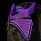 Tiedown Bonnets - Purple Base/Scalloped Edge/With Bling