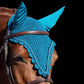 Tiedown Bonnets - Midnight Teal Base/Scalloped Edge/With Bling