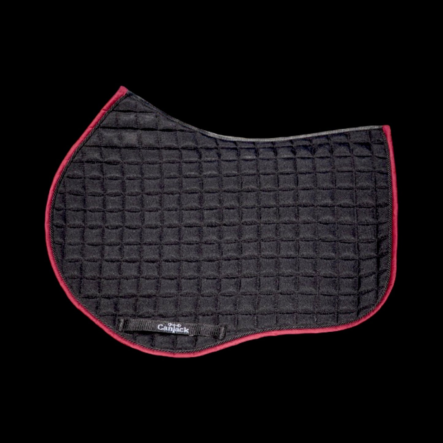 Pro Pads - Black w/ Burgundy Piping