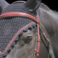 Tiedown Bonnets - Black Base/Scalloped Edge/With Bling