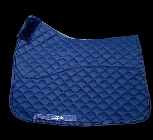 Pro Plus Dressage Pads - Navy Blue, Navy Blue Trim