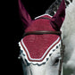 Classic Cut Bonnets - Burgundy Base/Scalloped Edge/With Bling